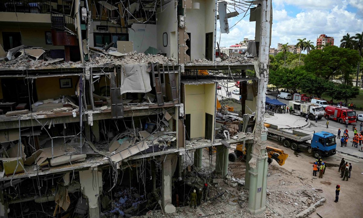 Gas leak blamed for blast at iconic Havana hotel