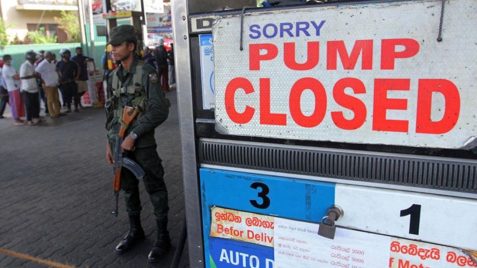 Sri Lanka has suspended sales of fuel for non-essential vehicles as it faces its worst economic crisis in decades.