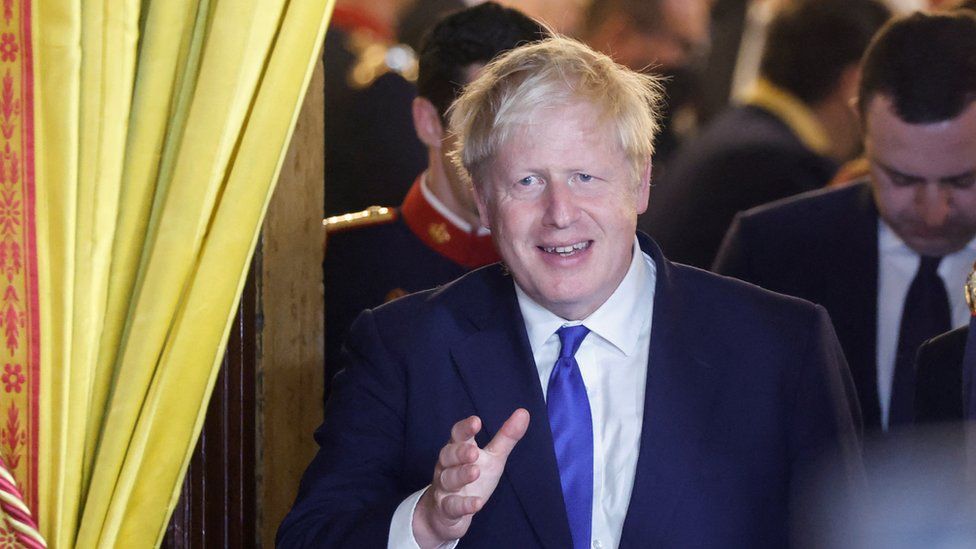 Russian President Vladimir Putin would not have invaded Ukraine if he were a woman, Boris Johnson has claimed.