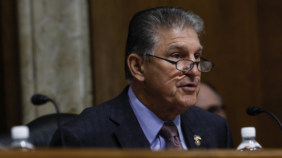 A US Democratic senator who has proved a political thorn in the White House’s side has stunned Capitol Hill by announcing sudden support for President Joe Biden’s top agenda item.
