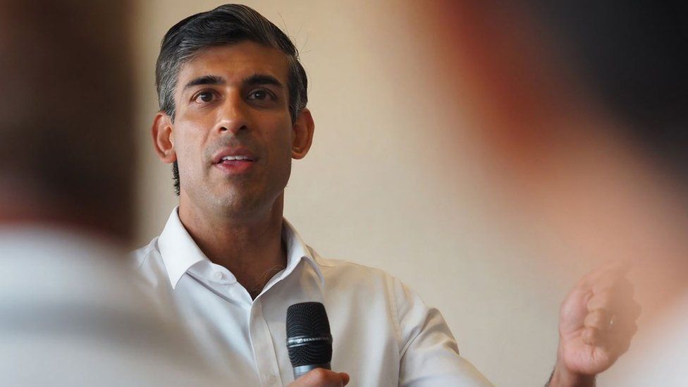 Rishi Sunak has said he will cut the basic rate of income tax from 20% to 16% by the end of the next parliament if he becomes prime minister.