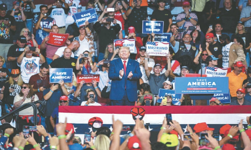 Trump brands Biden ‘enemy of the state’ at Pennsylvania rally