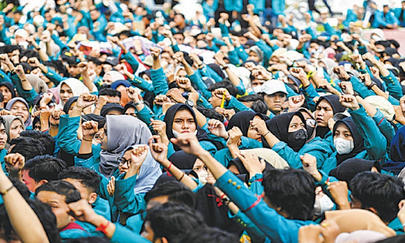 Protests across Indonesia as anger mounts over fuel price increase