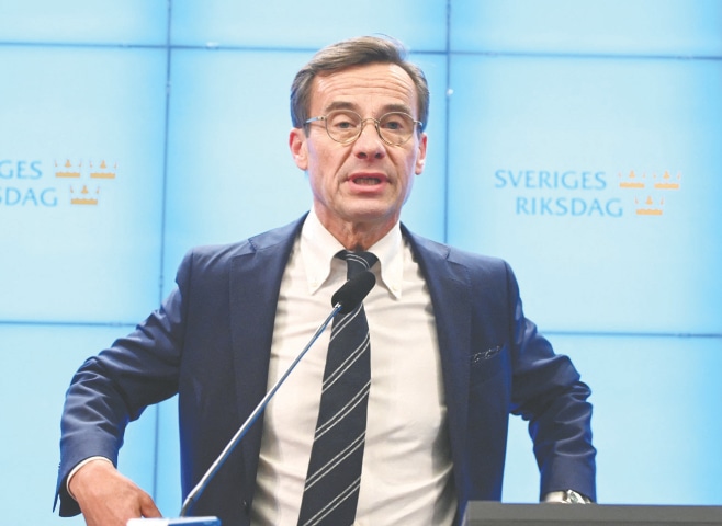 Sweden elects right-wing PM backed for first time by far-right