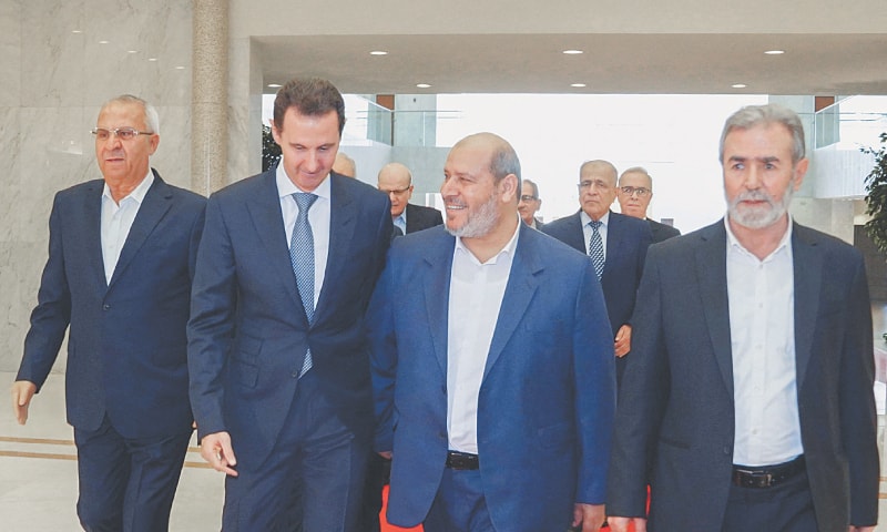 Hamas resumes Syria ties after 10 years; team meets Assad