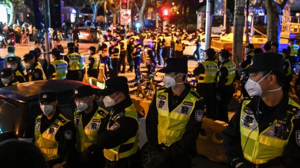 China’s protests against Covid restrictions which erupted over the weekend appear to have died down, as authorities begin clamping down.
