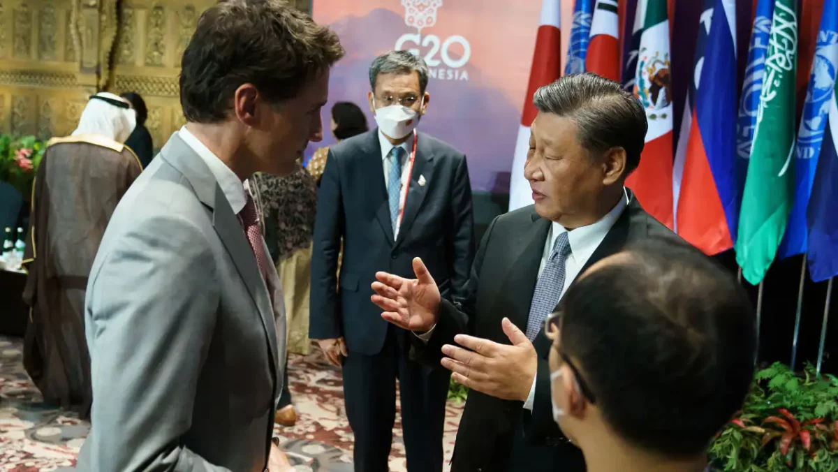 China’s Xi Jinping has been filmed accusing Justin Trudeau of leaking meeting details, days after they held talks at the G20 summit in Bali.