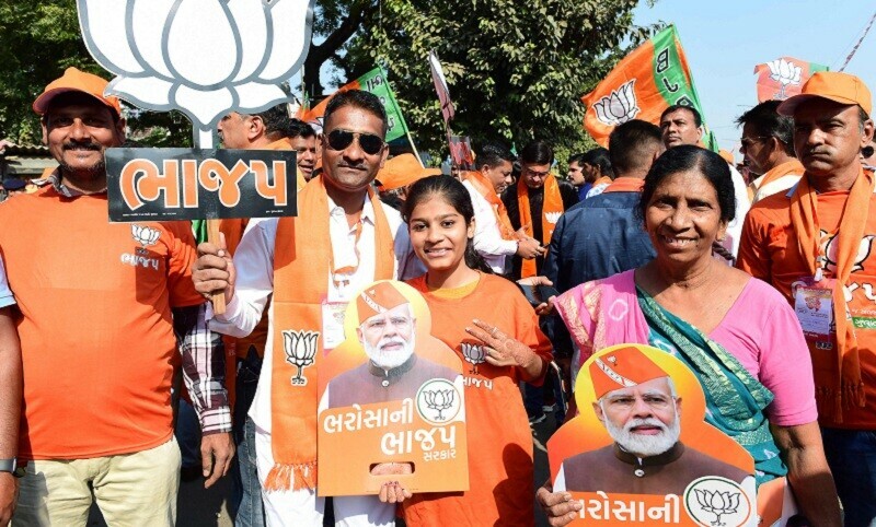 Modi’s home state Gujarat votes, seen as easy mid-term test for India’s leader