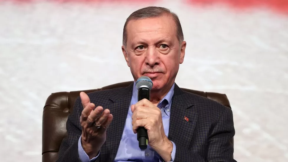 Turkish President Recep Tayyip Erdogan has suggested that Ankara may agree to Finland joining Nato, but not Sweden.