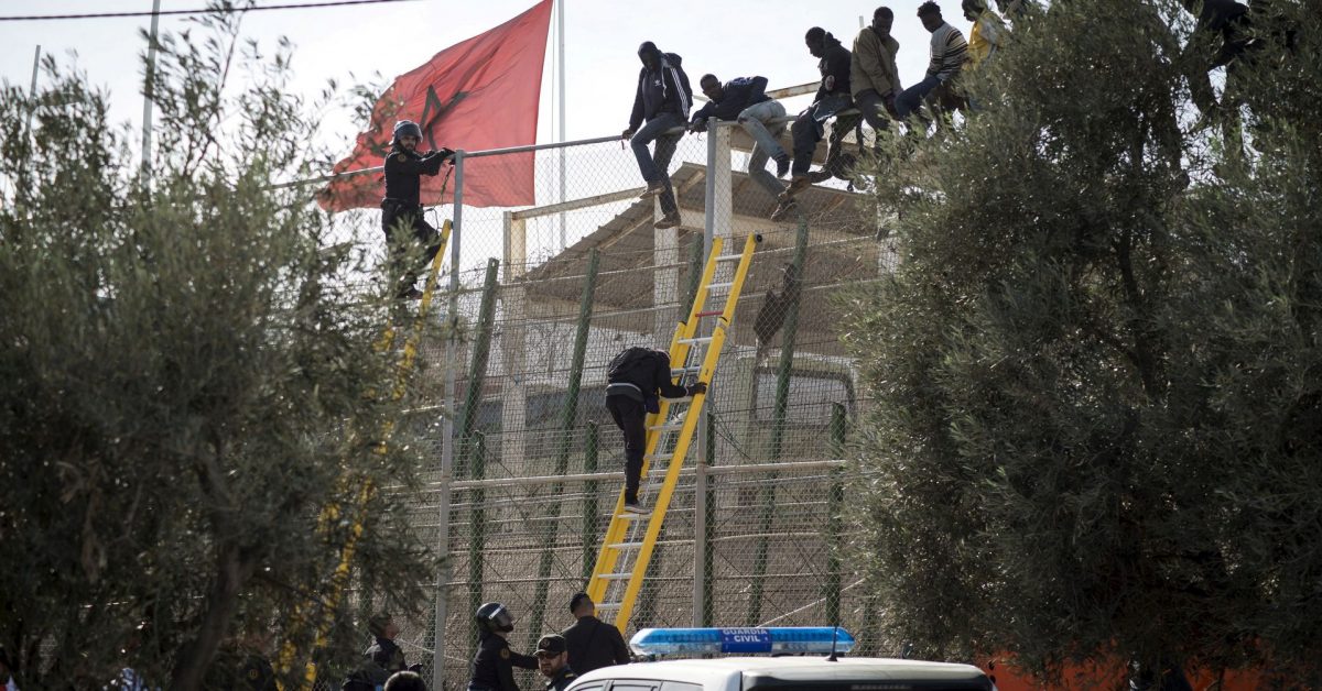 Moroccans cross into Spain’s Melilla enclave