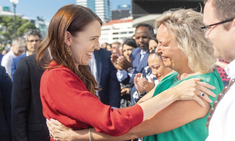 New Zealand PM Ardern gets emotional farewell