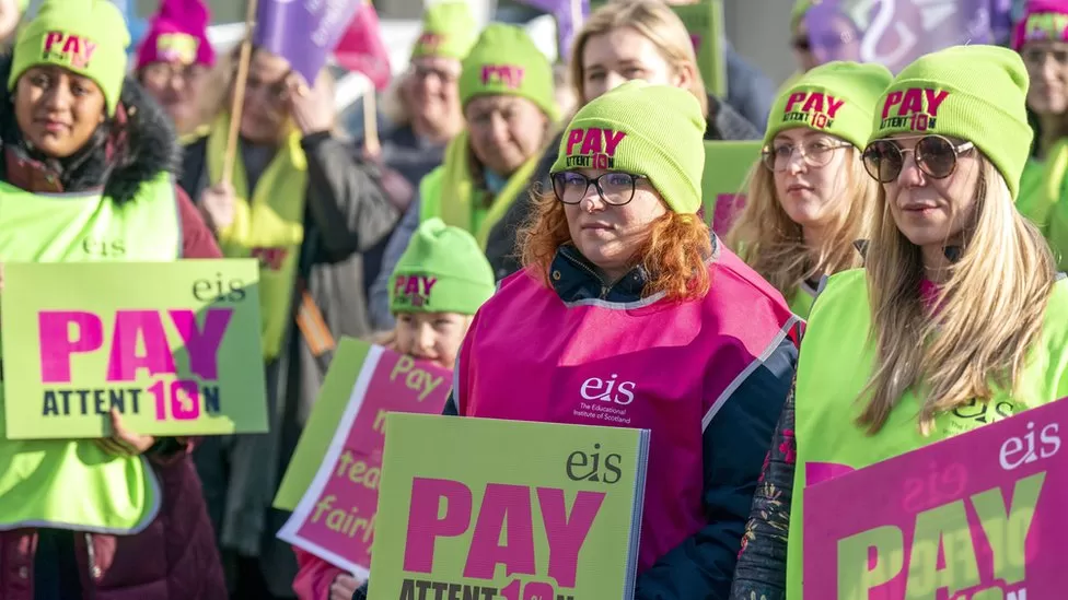 Teachers across Scotland are beginning another two days of strike action as their pay dispute enters a fifth month.