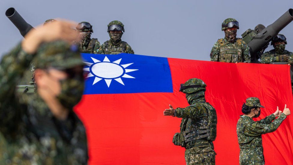China’s military has begun rehearsing the encirclement of Taiwan during three days of military drills.