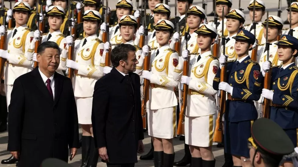 French President Emmanuel Macron has urged his Chinese counterpart Xi Jinping to use his influence to help stop Russia’s war in Ukraine.