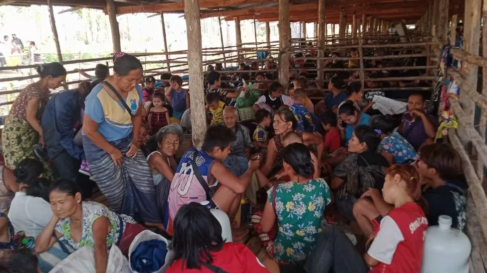 Some 10,000 Burmese people have fled to Thailand to escape fierce fighting between the military and units of a powerful ethnic armed group since Wednesday, Thai authorities said.