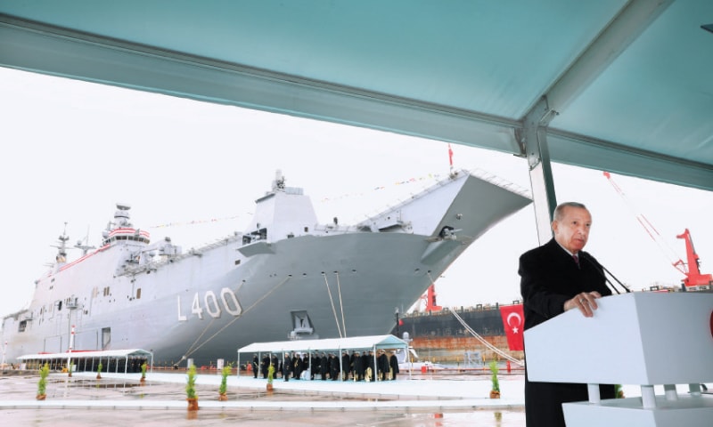 Turkiye launches its first aircraft carrier