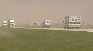 Dust storm on Illinois highway leaves six dead, dozens injured