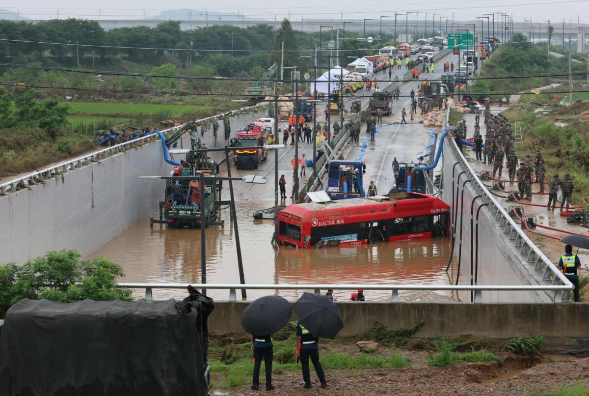 South Korea president vows ‘overhaul’ of approach to extreme weather after 39 killed in monsoon rains
