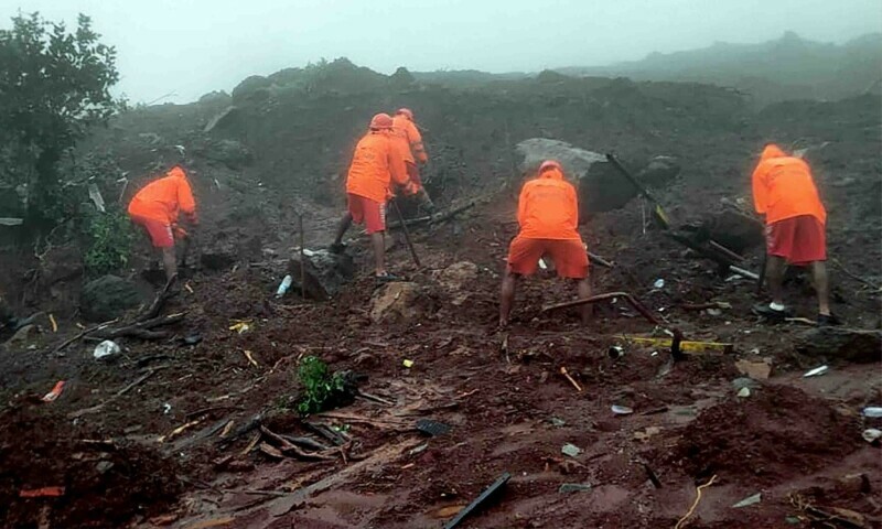 Death toll of landslide in India’s Maharashtra state jumps to 27, at least 50 missing