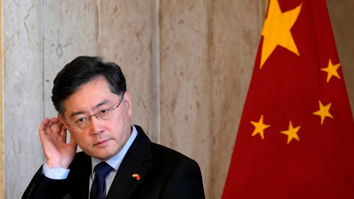 Chinese Foreign Minister Qin Gang removed from office
