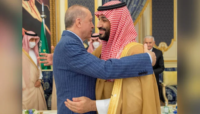 Turkey’s Erdogan arrives in Saudi Arabia on first leg of three-nation Gulf tour