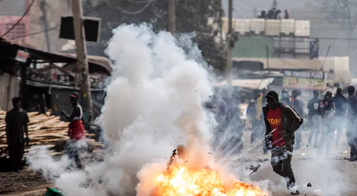 Six killed in banned Kenya protests