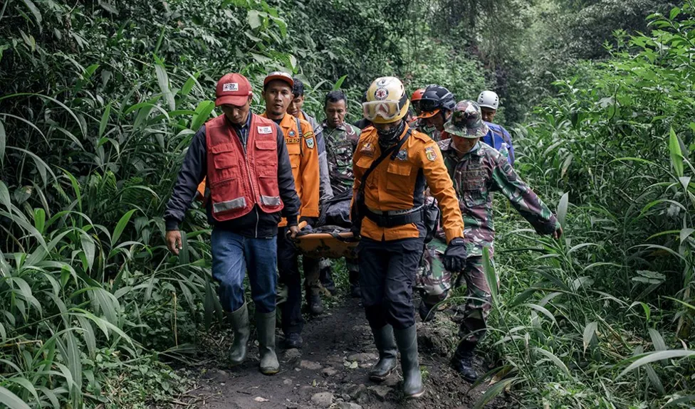 Rescuers have found two more bodies on an Indonesian volcano that erupted over the weekend, bringing the death toll to 13.