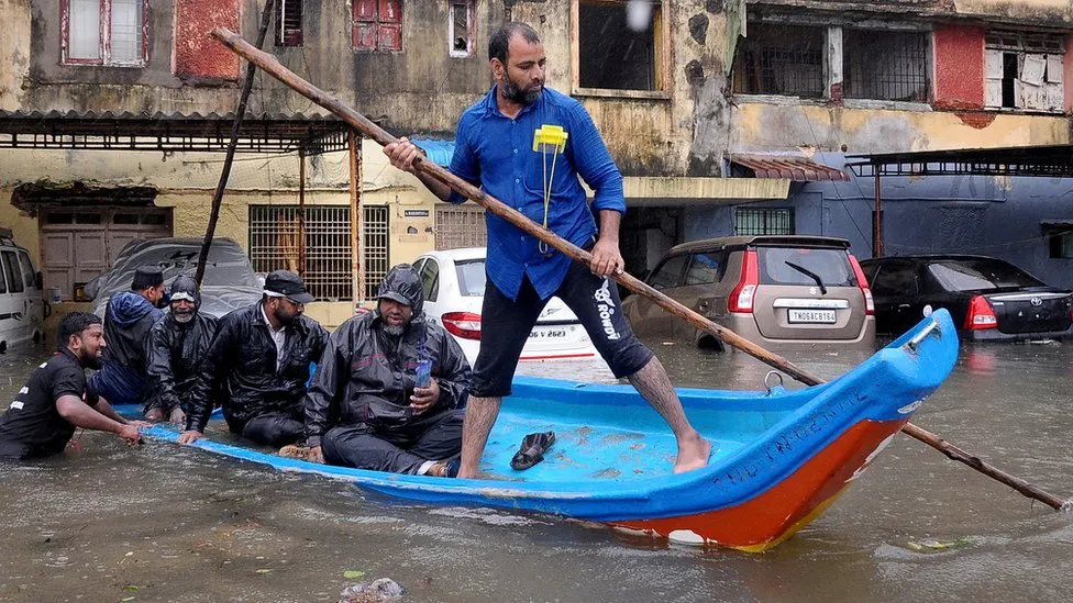 Heavy rains and strong winds from a severe cyclonic storm have been battering India’s southern coast with reports that several people have died.