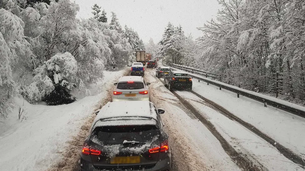 Multiple weather warnings have been issued for the north and west of Scotland, disrupting travel ahead of Christmas.