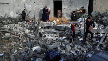 Israel kills 20 Palestinians in strike on queue in Gaza