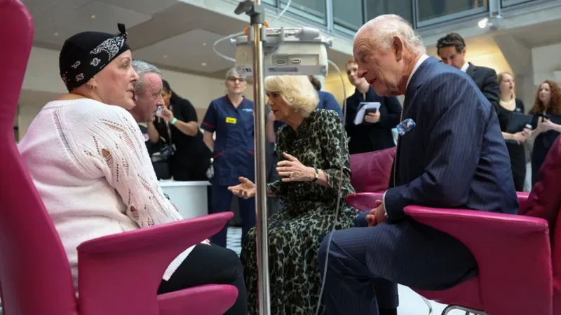 King Charles spoke to patients about the “shock” of hearing a cancer diagnosis – as he returned to public engagements with a hospital visit.
