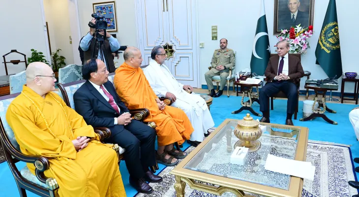 PM Shehbaz higlights Pakistan’s ancient Buddhist heritage during meeting with Buddhist delgation