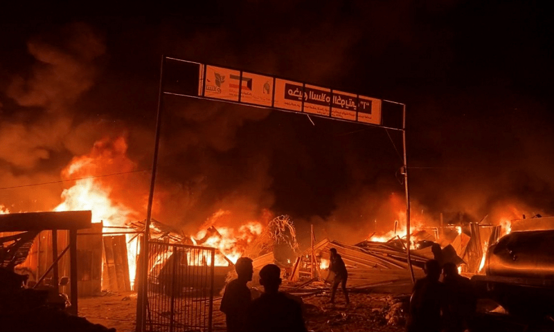 Israeli airstrikes kill at least 35 in Rafah area designated for displaced: Gaza officials