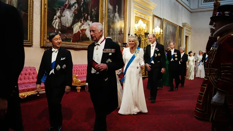 King Charles hosts lavish state banquet for Japan’s Emperor Naruhito at Buckingham Palace