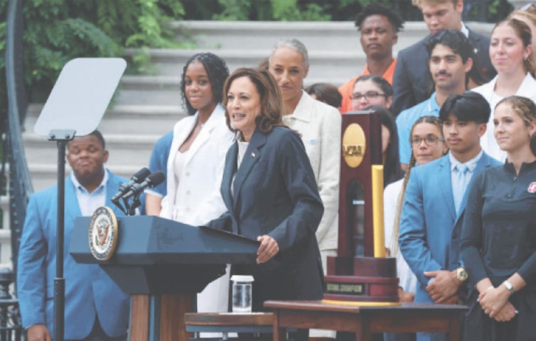 Leading Democrats back Kamala Harris for US presidential nomination