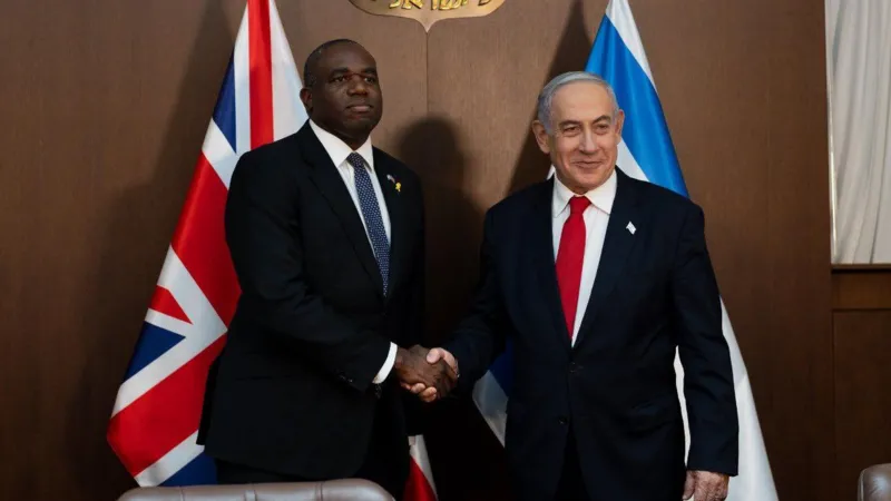 David Lammy has called for an immediate ceasefire in Gaza during his first visit to Israel and the Palestinian Territories as foreign secretary.