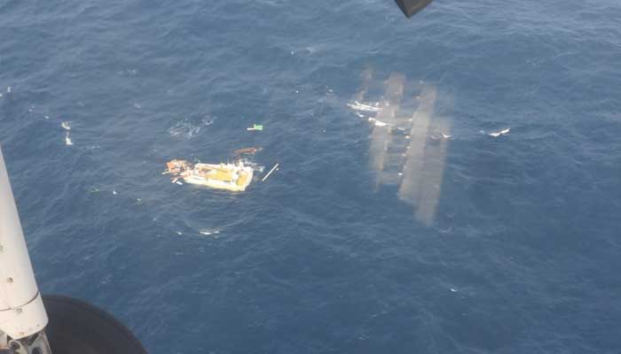 Pakistan rescues 12 survivors of sunken Indian cargo vessel