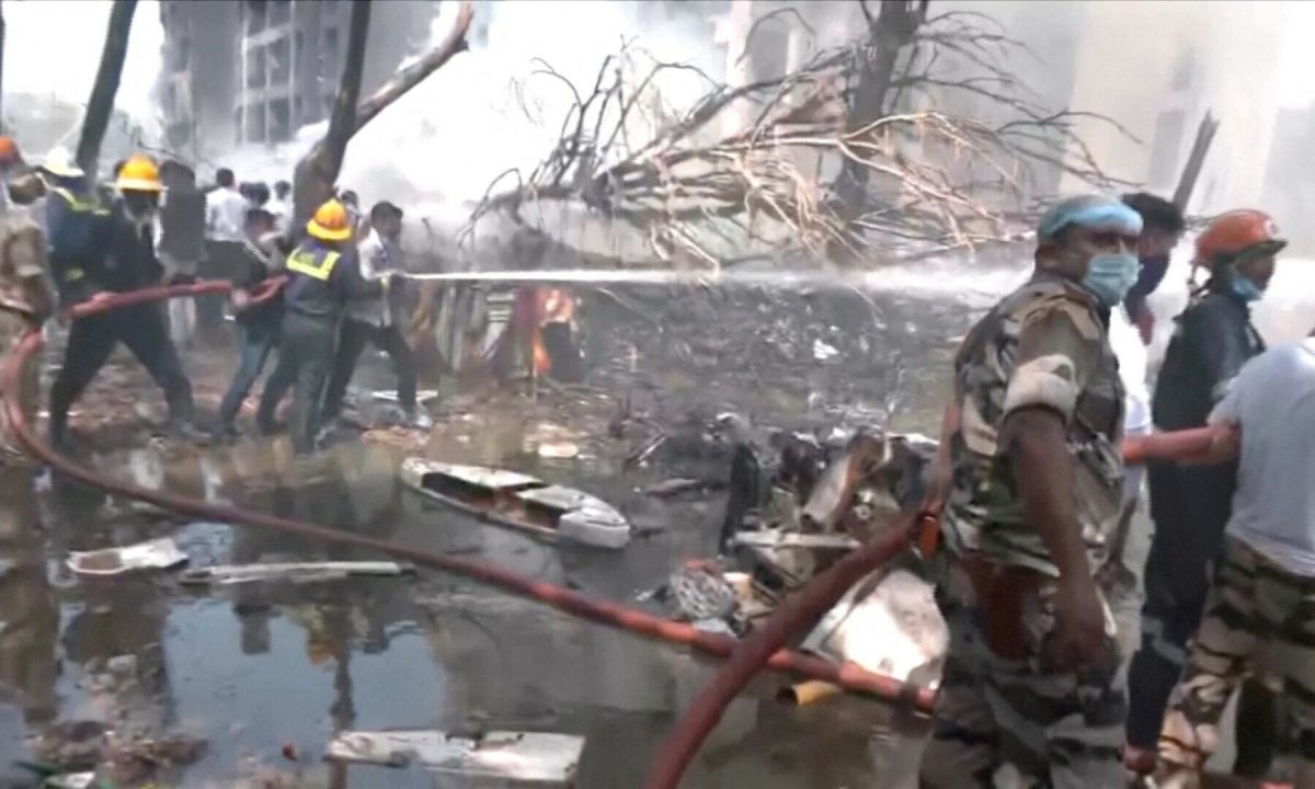 Air India flight with 242 onboard crashes near Ahmedabad airport